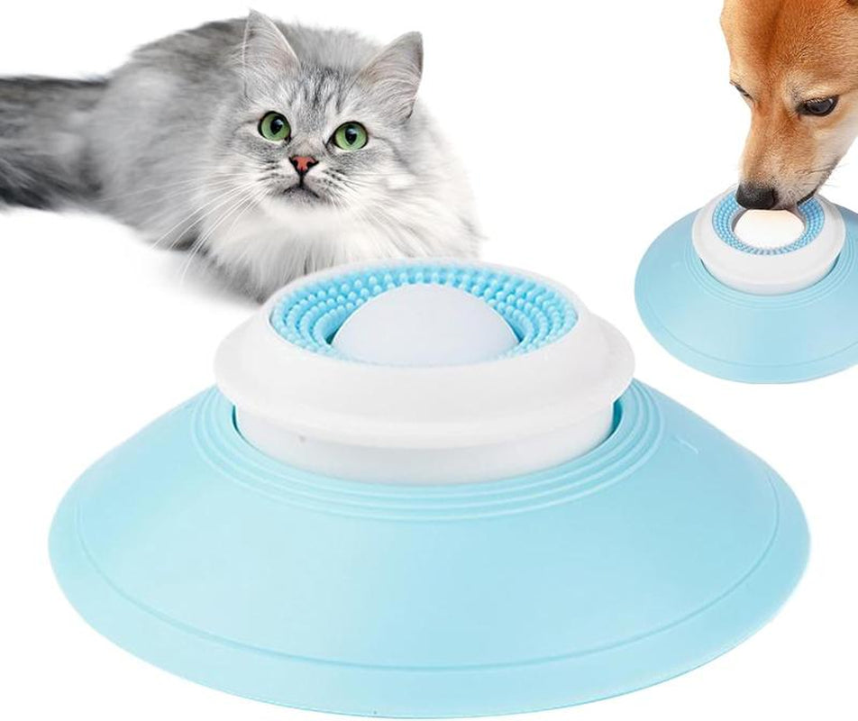 Dog Cat Licks Toys for Liquid Food, Anxieties Relief Slow Feeder Dog Lick Ball Treat Dispenser, Non-Slip Licking Bowl Enrichment Toys to Keep Them
