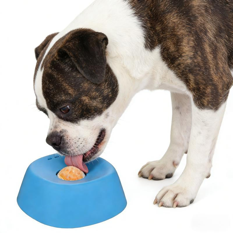 Dog Cat Licks Toys for Liquid Food, Anxieties Relief Slow Feeder Dog Lick Ball Treat Dispenser, Non-Slip Licking Bowl Enrichment Toys to Keep Them