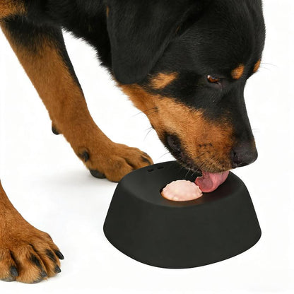 Dog Cat Licks Toys for Liquid Food, Anxieties Relief Slow Feeder Dog Lick Ball Treat Dispenser, Non-Slip Licking Bowl Enrichment Toys to Keep Them